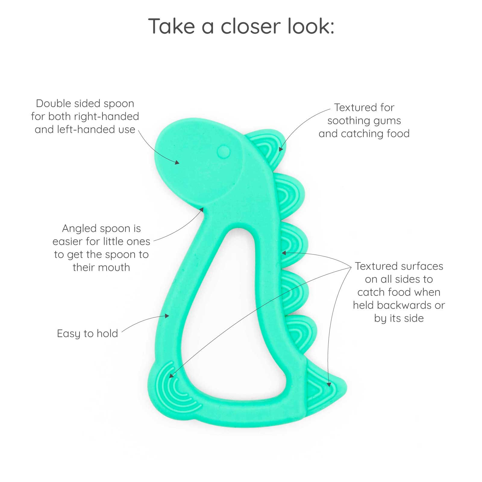 easy learn dino spoon features